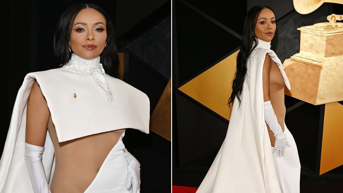Kat Graham dazzled on the 2024 Grammys red carpet, turning heads with her stunning ensemble.