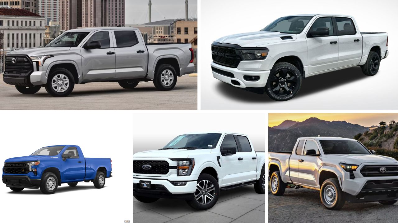 A image of 5 Affordable New Pickup Trucks in a different colour